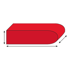 bullnosed cushion foam cut to size