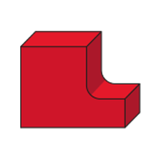 curved l cushion foam