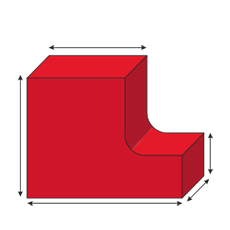 curved l cushion foam cut to size