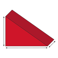 triangle wedge foam cut to size