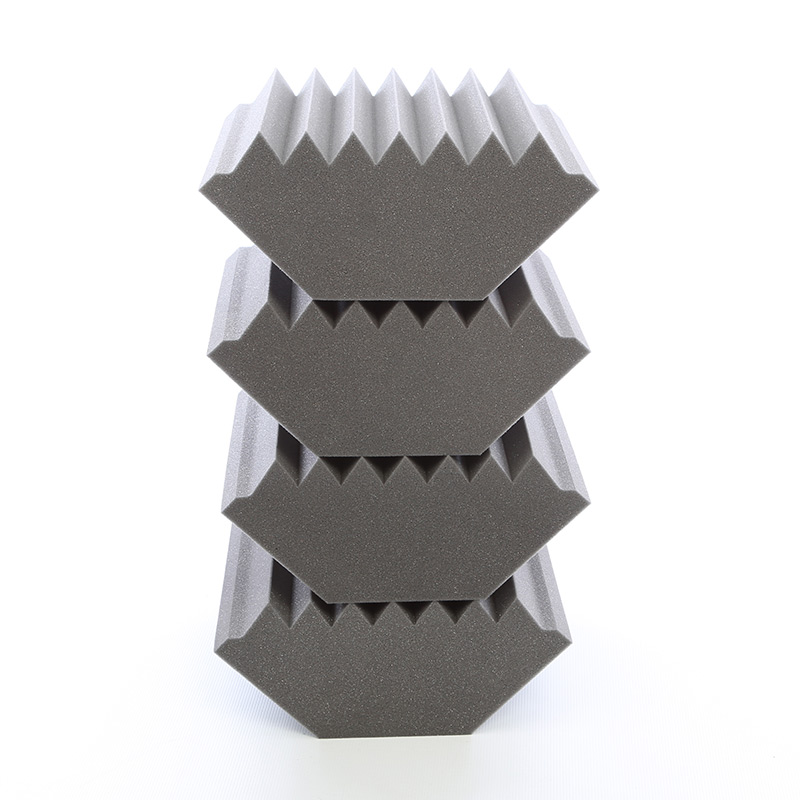Grey Wedge Soundproof Foam Bass Traps