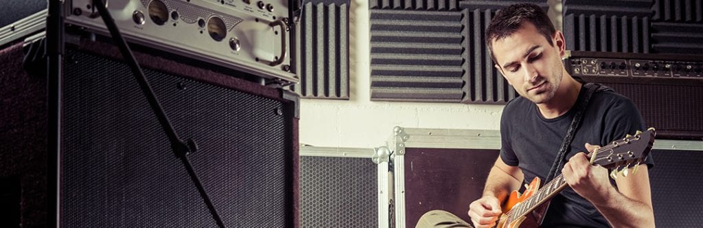 acoustic foam guitar studio